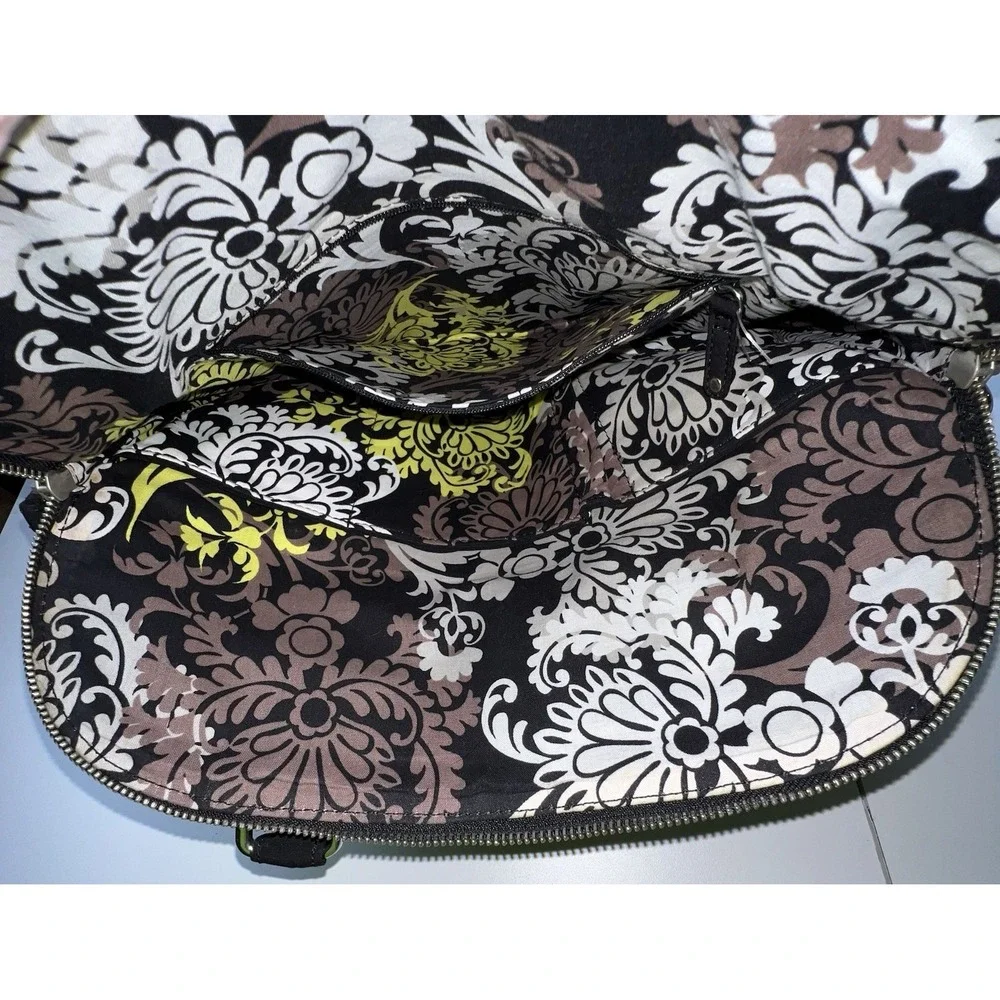 Vera Bradley Black Large Quilted Multi-Strap Travel Tote Crossbody Bag 15